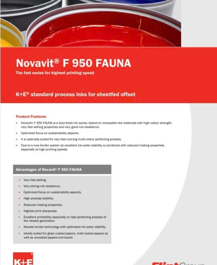 Mực FLINT 950 series, Mực không dầu khoáng (MOF)