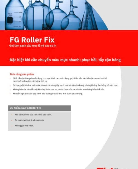FG ROLLER FIX - Gel làm sạch trục và tấm cao su