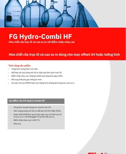 FG HYDRO-COMBI HF - Dung dịch rửa mực UV hoặc lai cho trục và tấm cao su